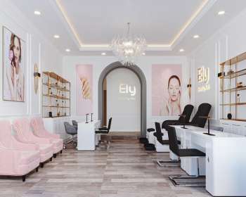 Thiết kế tiệm nails Elys 80m2 tại Quận 12 - HCM TKN004