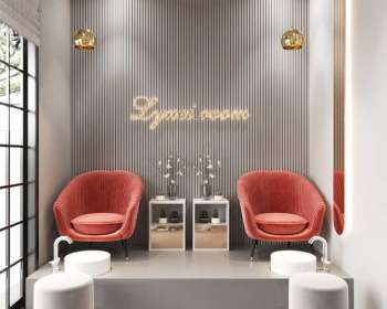 Thiết kế tiệm nails Lycin Room diện tích 30m2 tại Dĩ An Bình Dương TKN005