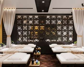 Thiết kế spa Đông Y 1000m2 phong cách cổ điển cho Cô Hiền ở TP Đà Nẵng