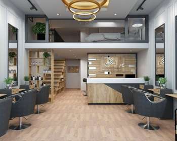 Thiết kế - Thi công salon tóc đẹp đơn giản tại Quận 2 - HCM