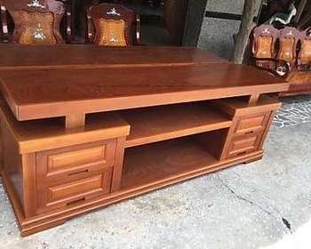 Kệ Tivi Gỗ Xoan Đào Tại Nhà Khách ở Diễn Châu FB 027