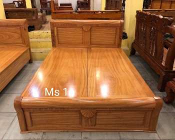 Giường Ngủ  Gỗ Gội Tại Nhà Anh Thuận ở Hồng Lĩnh Hà Tĩnh FB 101