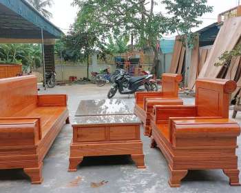 Sofa gỗ đối pháo phòng khách BG282