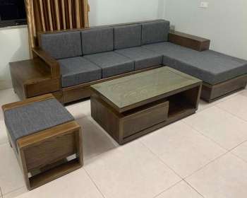 Sofa góc L gỗ sồi Nga BG228