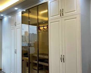Tủ quần áo nhôm kính cao cấp .QA157