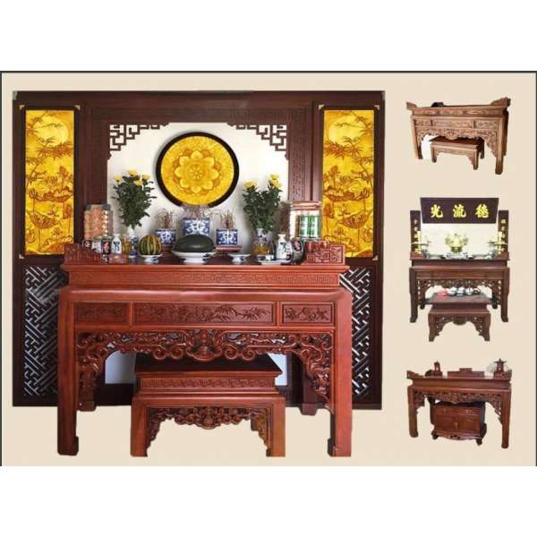Bàn thờ gỗ hương đá TH003