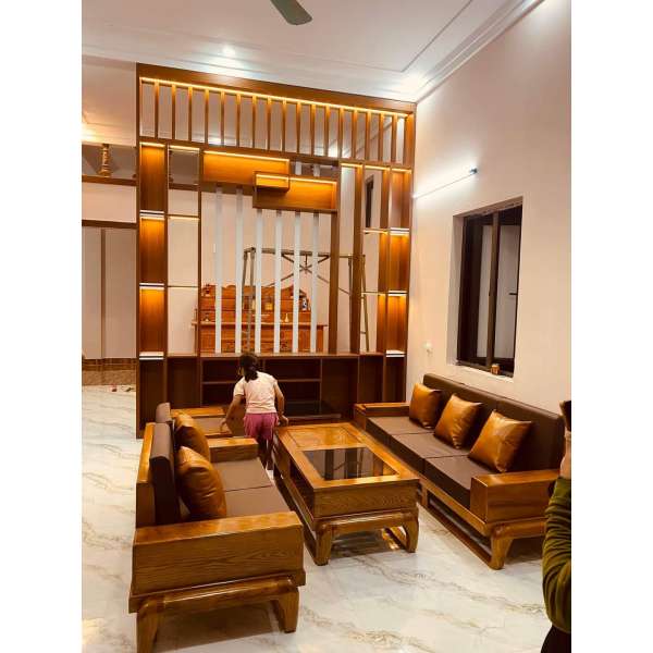 SOFA 2 VĂNG CHÂN ĐÙI GÀ GỖ SỒI NGA_HT123