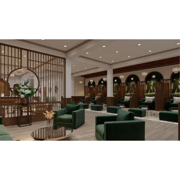 Thiết kế Spa dưỡng sinh phong cách Indochine siêu đẹp tại Đà Nẵng với diện tích 750m2