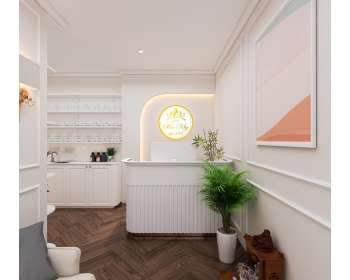 Thiết kế Spa trị mụn phong cách hiện đại, tân cổ điển cho anh Hùng ở Cần Thơ với diện tích 600m2