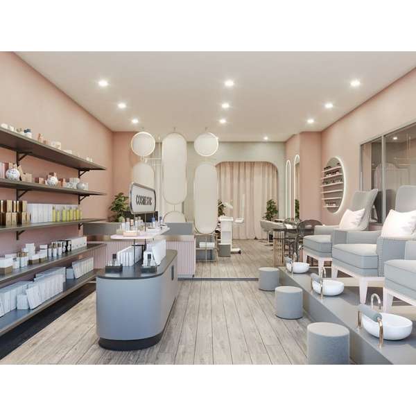 Thiết kế tiệm nails hiện đại phong cách cao cấp 60m2 tại Quận 1 - HCM