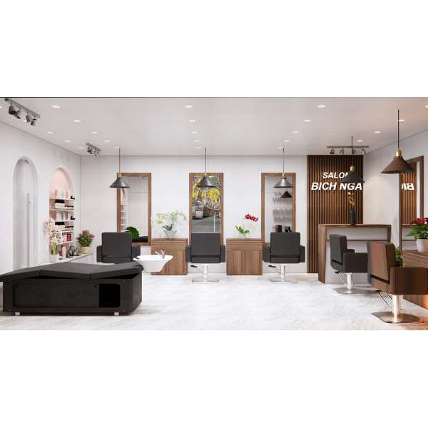 Thiết kế - Thi công tiệm salon tóc cá nhân hóa cho chủ cửa hàng 