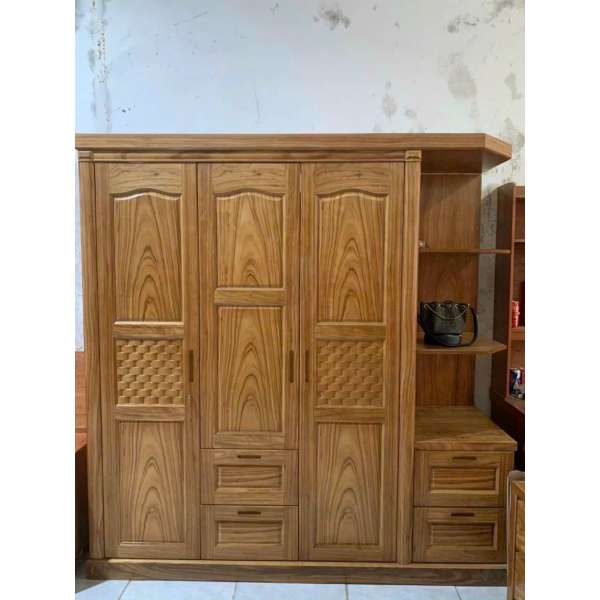 Tủ quần áo 3 cánh gỗ hương xám TA267