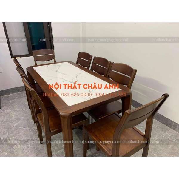 Bàn ghế ăn  gỗ sồi Nga BG146