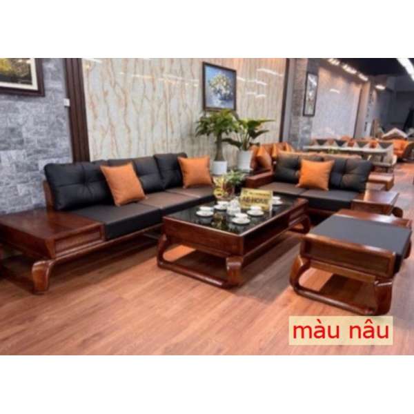 Sofa 2 văng chân xoắn gỗ sồi Nga SF150