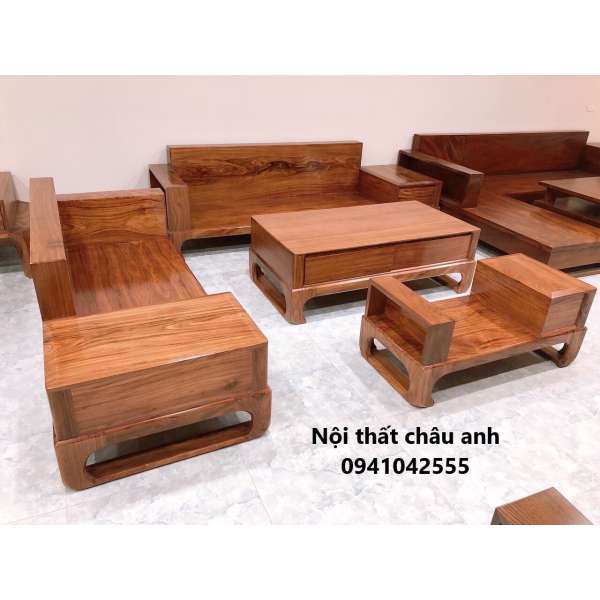 Sofa góc L 2 văng hương xám BG179